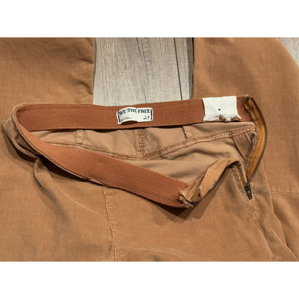 We‎ The Free NWT Jenny High Rise Corduroy Skinny Flare Pants Women's 27 Boho - Picture 8 of 14